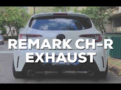 REMARK CH-R EXHAUST on 2019 Corolla Hatchback