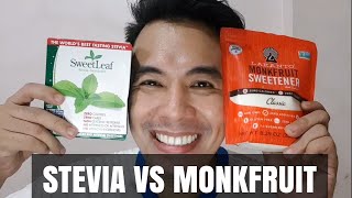 SWEETENER COMPARISON: MONKFRUIT AND STEVIA AND TABLE SUGAR