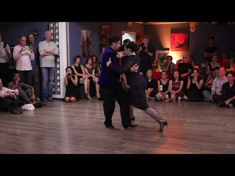 Ariadna Naveira and Fernando Sanchez dance Pugliese, Milonga SUR at Le Fleuve, Lausanne, 5.2.22