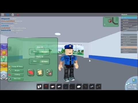 roblox police shirt id