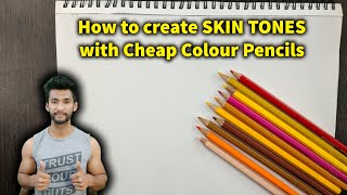 Coloured Pencils Ep. 03 - Making SKIN TONES with Cheap Colour Pencils - Tutorial for beginners