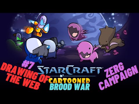 Starcraft Cartooned Campaign #53 | Brood War Zerg Campaign #7 | Drawing of the Web