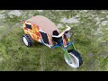 How To Make Matchbox Cycle Camper Rickshaw Diy Matchbox Cycle Auto Rickshaw Toy Dc Motor E Cycle