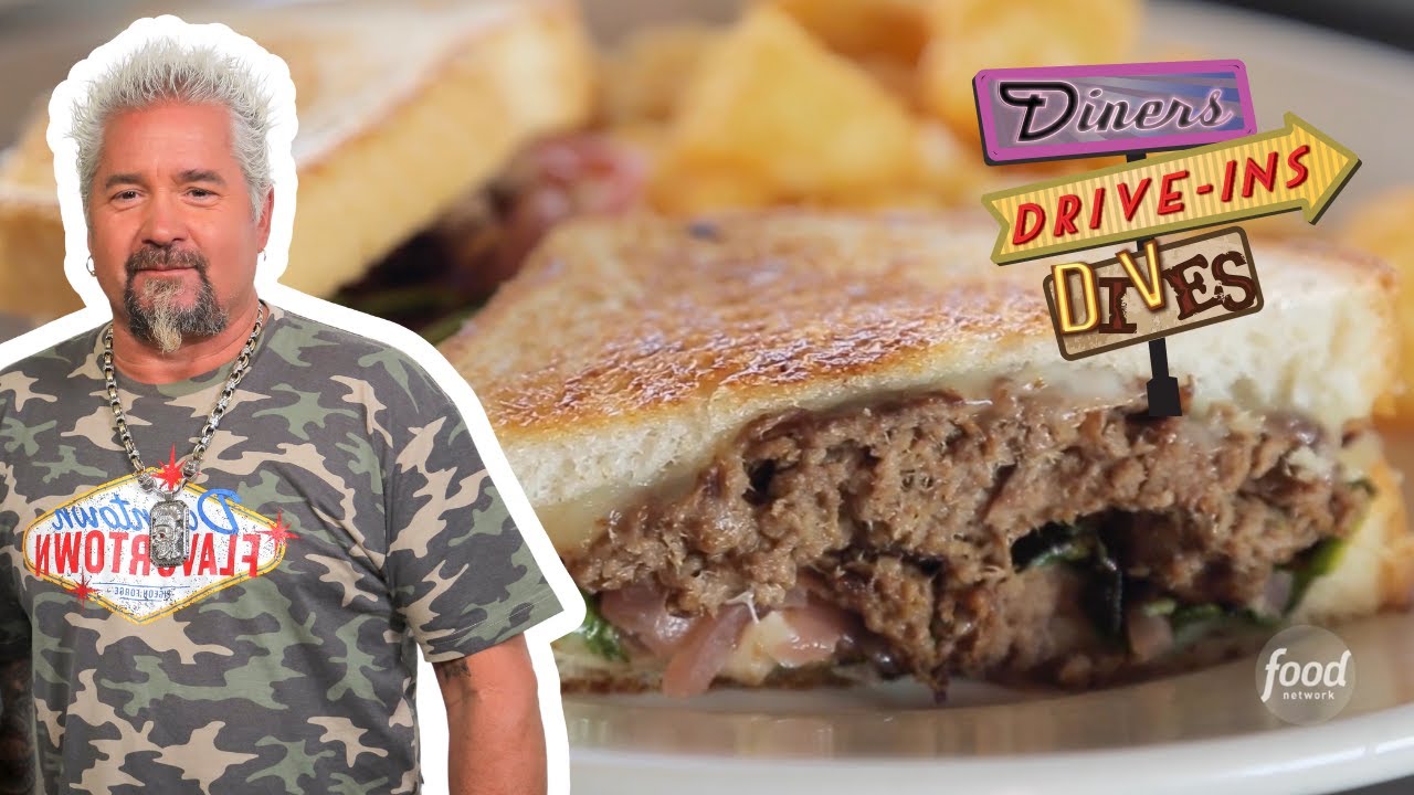 Guy Circles Back for Comfort Food at Palm Springs Café | Diners, Drive-Ins and Dives | Food Network
