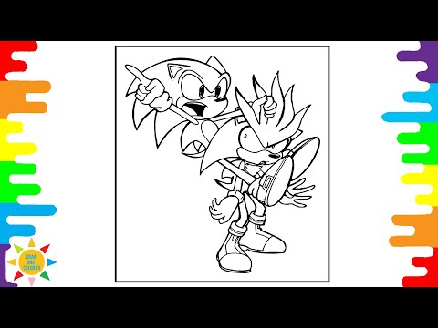 Sonic vs Silver the Hedgehog Coloring Page |Sonic the Hedgehog Coloring|Jim Yosef&Anna Yvette-Linked