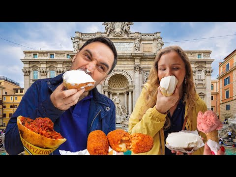 Top 6 Best Street Foods in Rome, Italy! (local food tour with eats under €5)