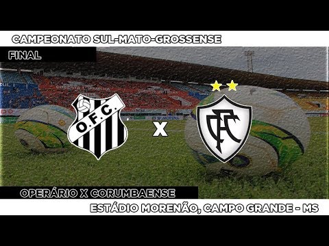 OPERÁRIO CAMPEÃO: Operário FC 1x0 Corumbaense - 08/04/2018 - Campeonato Sul-mato-grossense 2018