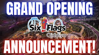 🚨 Six Flags Qiddiya City Opening Date ANNOUNCED! | World’s Most INSANE Theme Park!