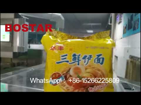 Instant noodles Auto horizontal flow packaging line multipack machine family pack bag noodle 5 in 1