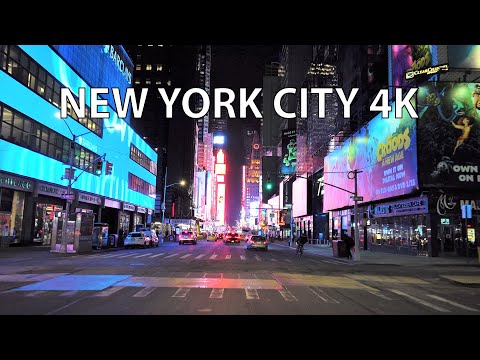 New York City 4K - Night Drive