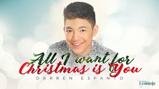 Darren Espanto - All I Want For Christmas Is You (lyrics)