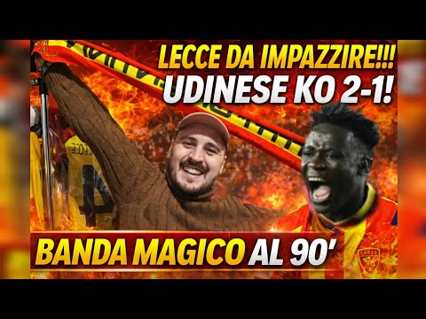 FINALMENTE LECCE! UDINESE BATTUTA 2-1 | GOL, EMOZIONI E FOLLIA AL 90’ 💪🏻🟡🔴