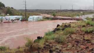 preview picture of video 'St. George Utah Little League Baseball Fields Flood September, 2012'