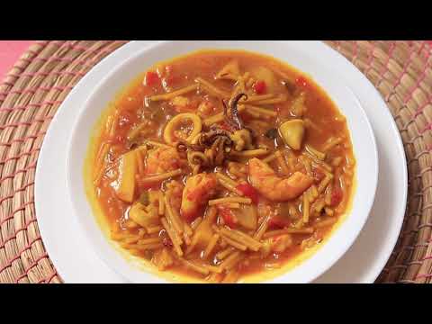 Cazuela de fideos malagueña