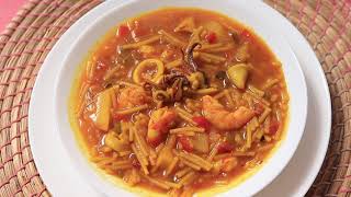 Cazuela de fideos malagueña