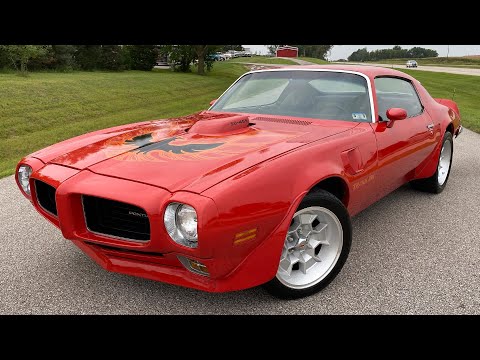 1973 Pontiac Trans Am 455 V8 - Auto, PHS, Buccaneer Red Stock #1613