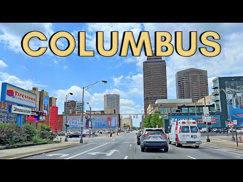 Life in Columbus Ohio, USA - Exploring Downtown Columbus - 4K UHD Walking Tour