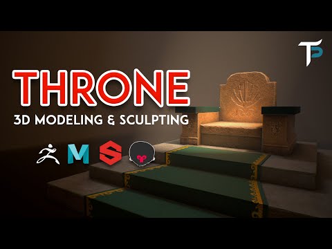 Throne - 3D Modeling/Sculpting - Zbrush, Autodesk Maya, Substance Painter, Marmoset Toolbag