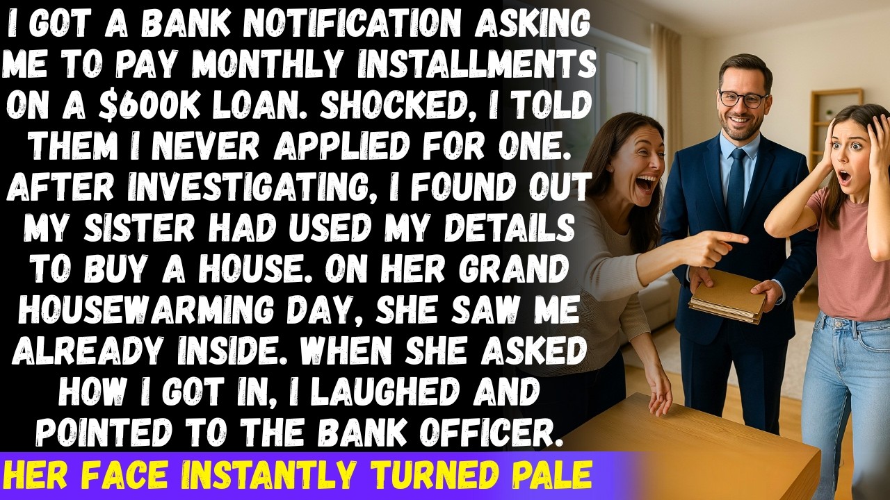 My sister took a $600K loan in my name to buy a house but I surprised her on housewarming day..