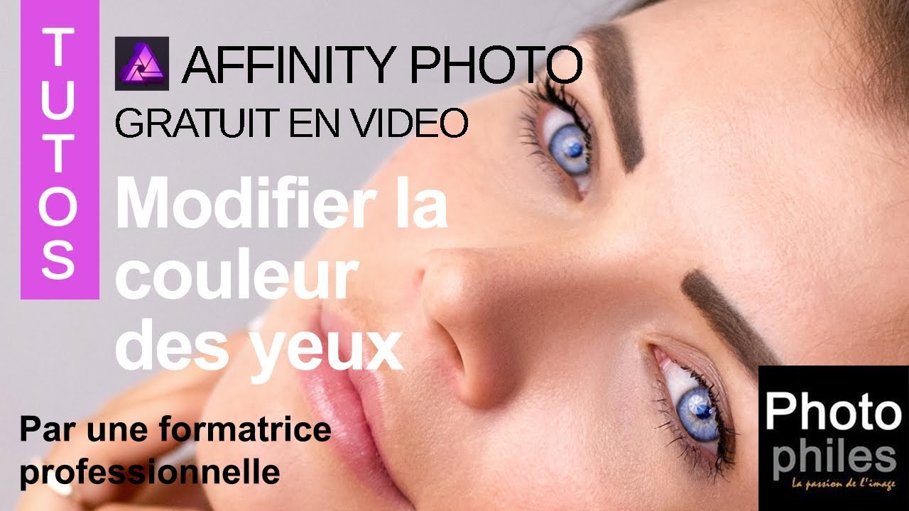 Modifier la couleur des yeux sur Affinity Photo