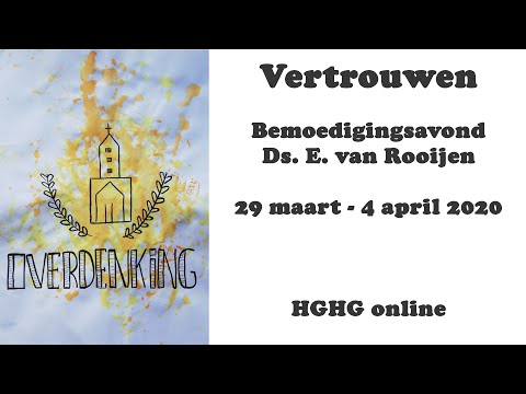 Bemoedingsavond 1 april 2020