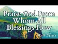 Praise God From Whom All Blessings Flow Hymn with Lyrics
