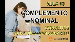 Complemento Nominal - Dicas e Questões com Gabarito