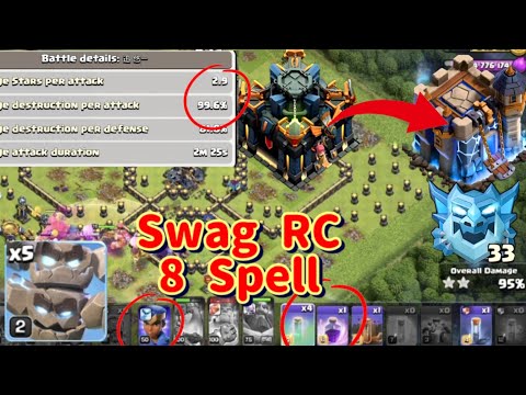 Th17 v.s Th18  99.6% Destruction Rate in Rank Mode with Meteor Golem (Clash of Clans)