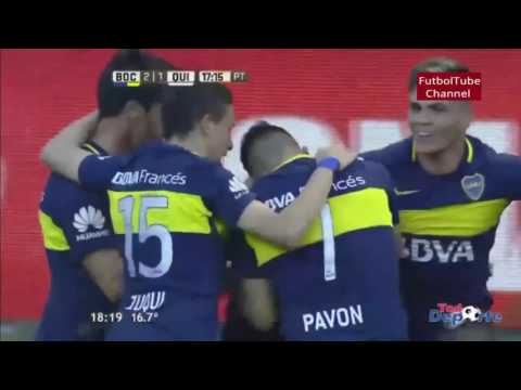 Boca Juniors vs Quilmes 4-1 goles fecha 4 primera division argentina 2016