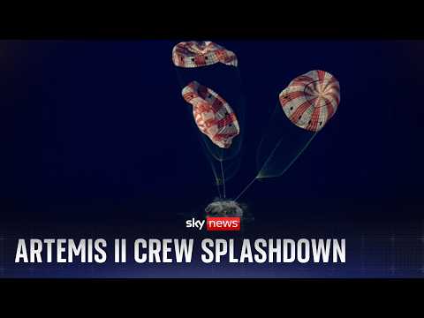 Splashdown! Artemis II crew return to Earth after historic moon mission