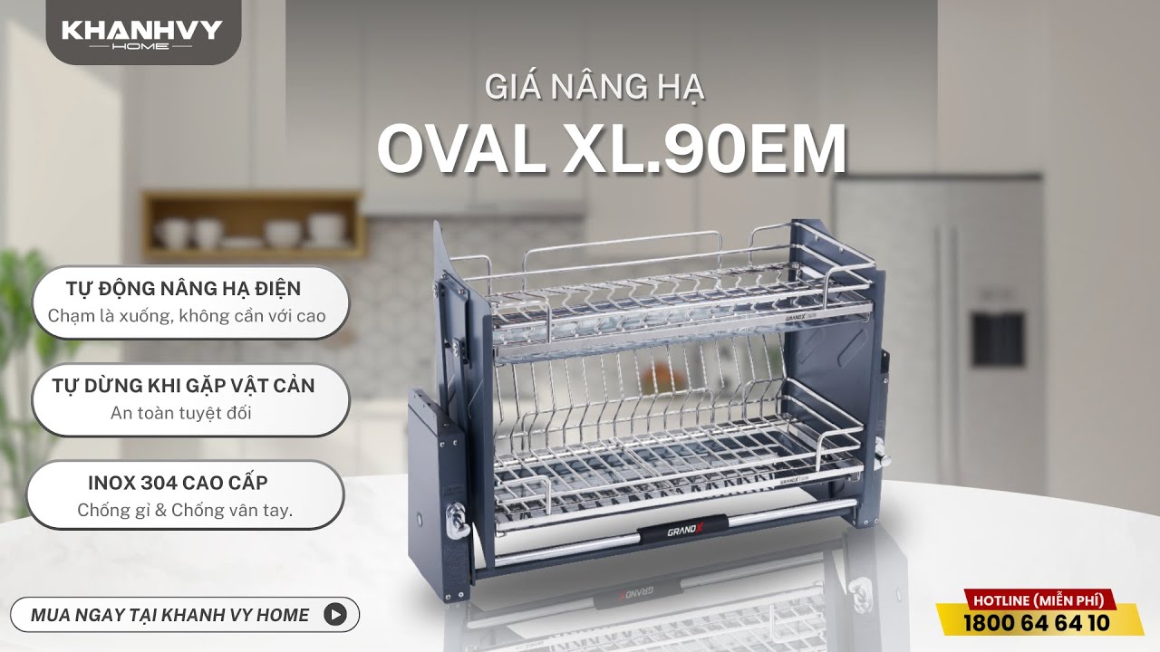 Kệ nâng hạ Grandx XL.90M 2 tầng