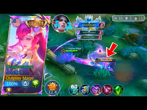 NOVARIA COUNTER PHARSA IN MIDLANER! NOVARIA BEST MAX DAMAGE BUILD NEW UPDATE | MOBILE LEGENDS