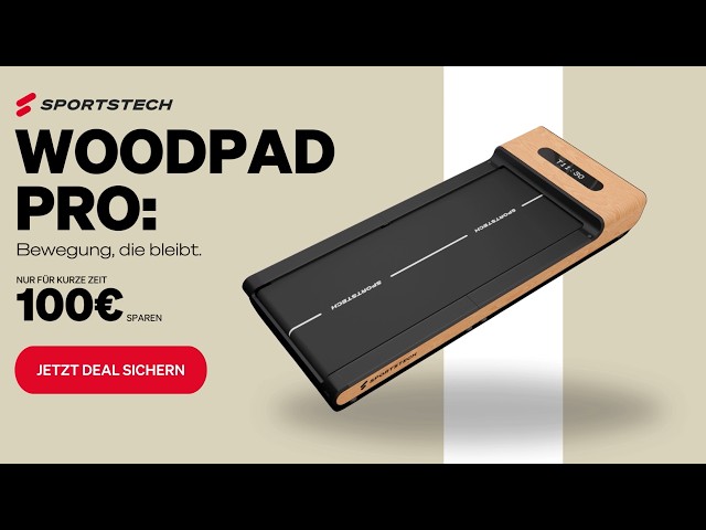 Video Teaser für Sportstech WoodPad Pro | Mehr Bewegung im Arbeitsalltag