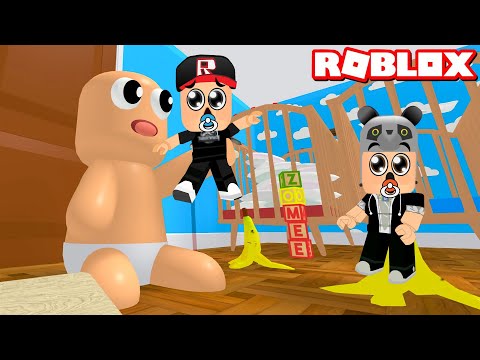Yaramaz Bebeklerin Evinden Kaçıyoruz!! - Panda ile Roblox Escape the Daycare Obby