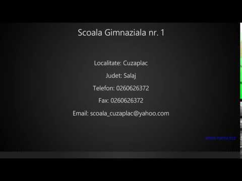 Scoala Gimnaziala nr. 1 Cuzaplac