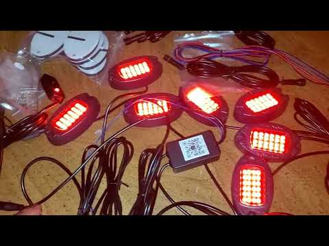 LD DARKEAGLE RGB LED Rock Lights for Trucks, Neon Underglow Lights Review, Hella bright