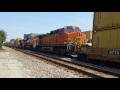 MONSTER TRAINS OF BNSF!16K EB,10 engines, Tier 4s, UP, swaying cars and a long train.
