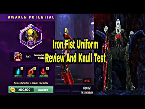 Iron Fist New Uniform Review And Knull Test - Marvel Future Fight