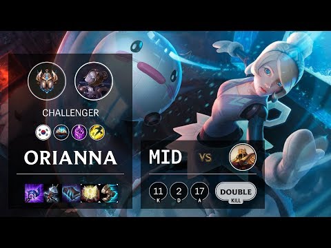 Orianna Mid vs Azir - KR Challenger Patch 10.7