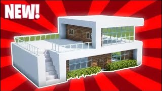 Minecraft : How To Build a Small Modern House Tutorial(#6)