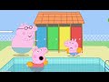 Peppa Pig Helps A SCARED George To Swim Peppa George Swimming Full Episodes Cartoon 15 Mins