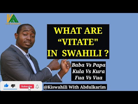 Vitate katika Kiswahili
