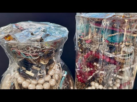I Have 2 Goodwill Jewelry Jars to open up! What Will I Find? Mystery Jewelry Jar Unboxing!