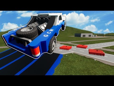 MEGA CAR JUMP VS BOMB CHALLENGE! - Brick Rigs Multiplayer - Lego Jump Target