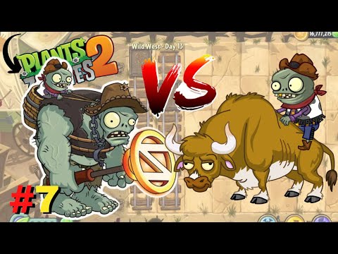 My Wild West Gargantuar VS Zombie Bull