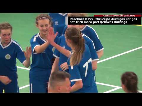 Aurēlijas Zariņas (Rēzeknes BJSS) hat-trick mačā pret Ķekavas Bulldogs (26.11.2017)