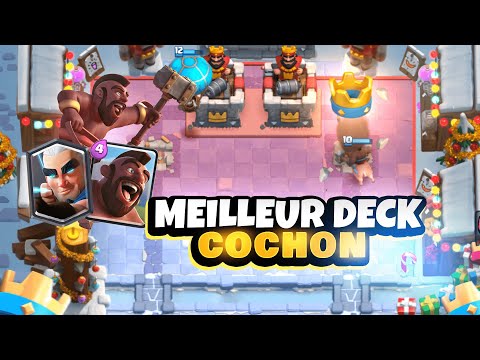LE MEILLEUR DECK CHEVAUCHEUR DE COCHON SUR CLASH ROYALE