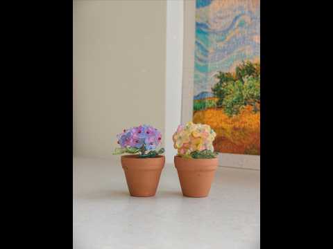 How to Make a Beaded Hydrangea Fridge Magnet video thumbnail