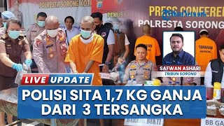 Diselundupkan Lewat Pesawat, 1,7 Kg Ganja Diamankan Polisi, Tiga Pelaku Ditangkap di Sorong