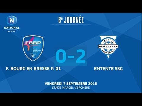 J6 : Bourg-Peronnas 01 - Entente SSG (0-2), le résumé I National FFF 2018-2019